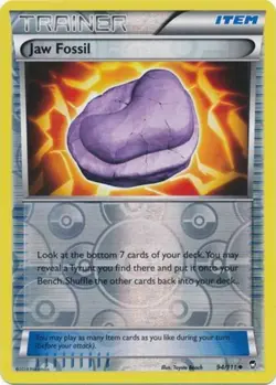 Pokemon - Jaw Fossil - 94/111 - Uncommon - Reverse Holo - XY - Furious Fists - N - Image 1