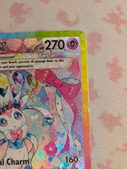 Sylveon ex 156/131 Pokemon Prismatic Evolutions Special Illustration Rare NM - Image 3