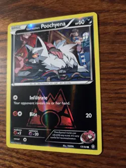 Team Magma's Poochyena 17/34 - Double Crisis - Pokemon TCG Reverse Holo - Image 2