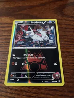Team Magma's Poochyena 17/34 - Double Crisis - Pokemon TCG Reverse Holo - Image 4