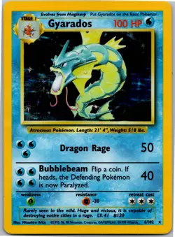 Gyarados - Base Set 006/102 - Holo Rare - NM Pokemon TCG - Image 1