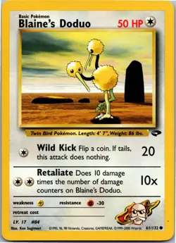 Blaine's Doduo - Gym Challenge 061/132 - Common - NM Pokemon TCG - Image 1
