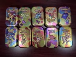 *EMPTY* Pokemon 151 Mini Tin Set - Including ART and COINS. NO PACKS! - Image 1