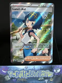 Pokemon Card Lana's Aid 207/167 Twilight Masquerade Ultra Rare Near Mint - Image 1