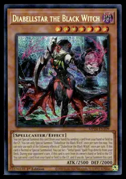 Yu-Gi-Oh TCG #MP24-EN109 Diabellstar the Black Witch Prismatic ScR,1st Ed. - Image 1