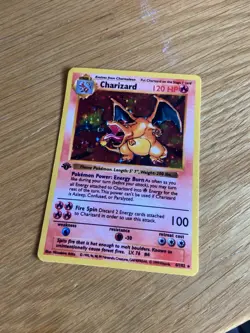 STICKER 1999 Pokemon 1st Edition Shadowless Charizard Base Set*STICKER NOT CARD* - Image 1