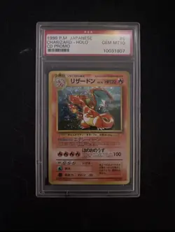 1999 POKEMON JPN CD PROMO CD PROMO #6 CHARIZARD-HOLO PSA 10 - Image 1