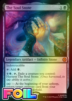 x1 The Soul Stone FOIL SPM Spider-Man MTG 66 M/NM 1x - Image 1