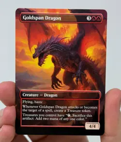 Goldspan Dragon Proxy Card with Custom designed art - Image 1