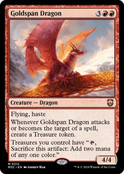 1x Goldspan Dragon - Commander: Modern Horizons 3 - NM - MTG - Image 1