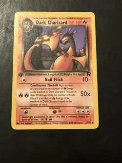 Dark Charizard 21/82 1st Edition Non Holo Rare Team Rocket Pokemon Card WOTC NM - Image 1