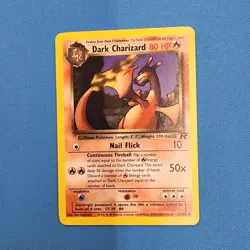 Pokemon Card - Dark Charizard 21/82 Non Holo Rare Team Rocket Set WOTC - Image 1