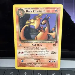 Pokemon TCG Dark Charizard 21/82 Team Rocket Non-Holo Rare Card Lightly Played - Image 1