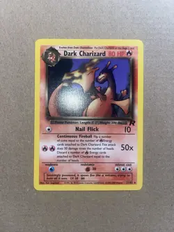 Dark Charizard 21/82 Non Holo Rare Team Rocket WOTC Vintage 2000 Pokemon Card - Image 2