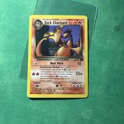 Dark Charizard - 21/82 Pokemon Team Rocket Unlimited Rare Card WOTC LP NON HOLO - Image 1