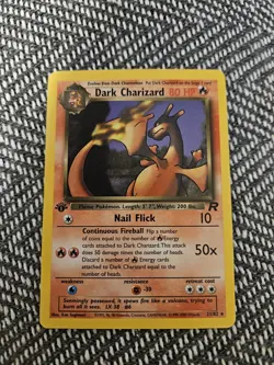 1st Edition Dark Charizard 21/82 Team Rocket Non Holo Rare Pokemon Card - Image 1