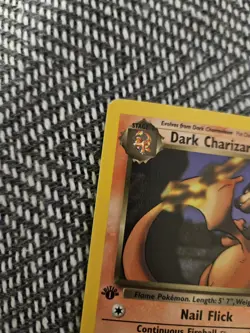 1st Edition Dark Charizard 21/82 Team Rocket Non Holo Rare Pokemon Card - Image 5