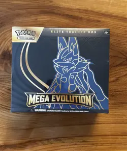 POKEMON TCG MEGA EVOLUTION LUCARIO ETB ELITE TRAINER BOX FACTORY SEALED NEW A - Image 1