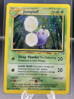 Pokemon Card - Jumpluff 7/111 Holo Rare WOTC - Neo Genesis Set - Image 1