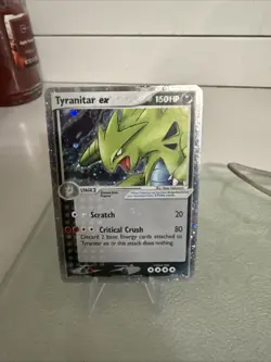 Pokemon TCG 2004 Tyranitar EX Ultra Rare Holo 17/17 Pop Series 1 - Image 1