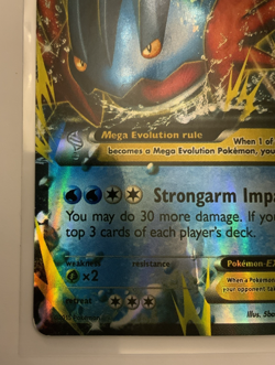 Pokemon TCG XY Black Star Promo M Swampert EX XY87 Holo Filler/Replica I think - Image 4