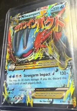 M Swampert EX Black Star Promo Holo Card Pokemon TCG XY Promos XY87 2015 LP NM - Image 2