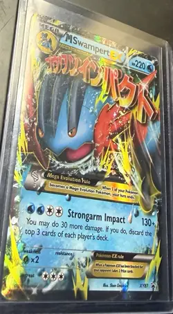 M Swampert EX Black Star Promo Holo Card Pokemon TCG XY Promos XY87 2015 LP NM - Image 3