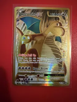 Pokemon Dragonite EX 180 HP Ultra Rare Full Art Holo 106/108 Evolutions Card - Image 1