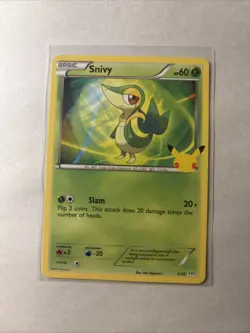 Snivy 5/25 - Non Holo - Pokemon 25th Anniversary McDonalds Promo - Mint - Image 1