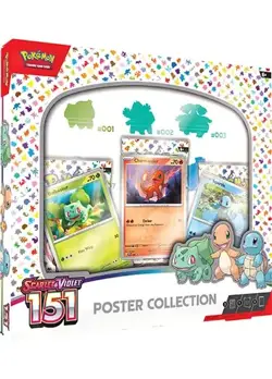 Pokemon 151 Poster Collection factory Sealed icludes 3 booster packs - Image 1