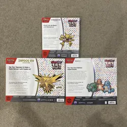 Pokemon 151 Zapdos & Alakazam Ex Collection Box Bundle & 151 Poster Collection - Image 3