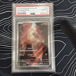 PSA 10 Charmander AR 168/165 SV2a Art Rare 2023 Pokemon card 151 Japanese - Image 1