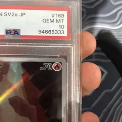 PSA 10 Charmander AR 168/165 SV2a Art Rare 2023 Pokemon card 151 Japanese - Image 4