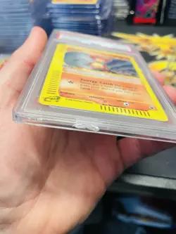 PSA 8 Magby 17/165 2002 Expedition Holo Rare Pokemon Card (Crack) - Image 4