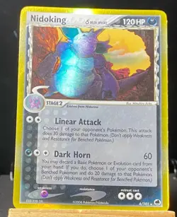Nidoking 6/101 Delta Species Holo Rare EX Dragon Frontiers Pokemon TCG - Image 1