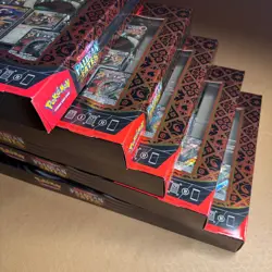 Lot of 5 Pokemon TCG Paldean Fates Great Tusk Iron Threads Ex Premium Collection - Image 4