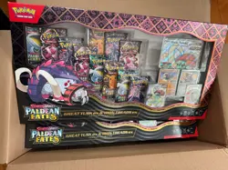 Pokemon TCG Paldean Fates Great Tusk Iron Threads Ex Premium Collection Lot of 5 - Image 1