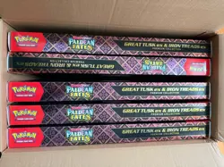 Pokemon TCG Paldean Fates Great Tusk Iron Threads Ex Premium Collection Lot of 5 - Image 2