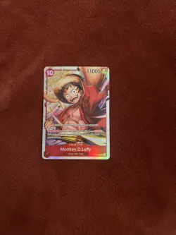 Monkey.D.Luffy ST10-006 SR Three Captains Holo Rare One Piece Card - Image 1