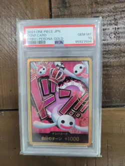 [US SHIP] One Piece TCG PERONA GOLD DON!! PSA 10 CARD PRB01 JAPANESE 2024 - Image 1