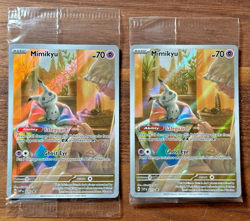 2X Mimikyu Promo Cards from Paldean Fates ETB - SEALED (No Pokemon Center Stamp) - Image 1