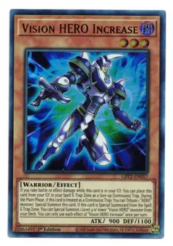 Yu-Gi-Oh Card: Vision HERO Increase GFP2-EN057 Ultra Rare 1st Edition! NM - Image 1