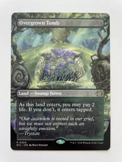 MTG Overgrown Tomb BORDERLESS 0350 ECL - Image 1