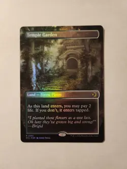 Temple Garden #0351 (Borderless Foil) Lorwyn Eclipsed - NM - Image 1