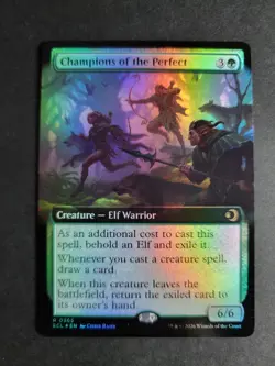 Champions of the Perfect (Extended Art Foil) Rare MTG Lorwyn Eclipsed - Image 1