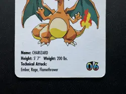 Charizard #6 KFC Pokemon mini card promo 1998 - Image 3