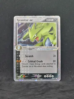 Pokemon POP Series 1 Tyranitar ex 17/17 (LP) - Image 1