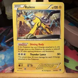 Raikou 55/162 XY BREAKthrough Cosmos Holo Rare Pokemon TCG MINT - Image 1