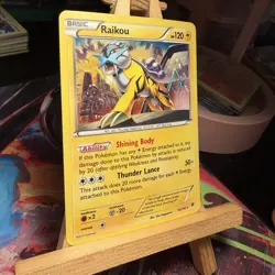 Raikou 55/162 XY BREAKthrough Cosmos Holo Rare Pokemon TCG MINT - Image 2