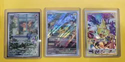 Pokemon Scarlet & Violet Pikachu 173/165 and 160/159, Charmander 044 lot. NM. - Image 1